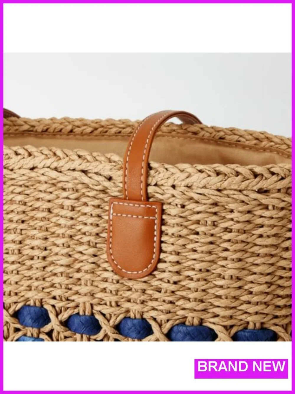 Woven Straw Tote Bag Shoulder Handbag Hobo Summer Beach Travel Purse
